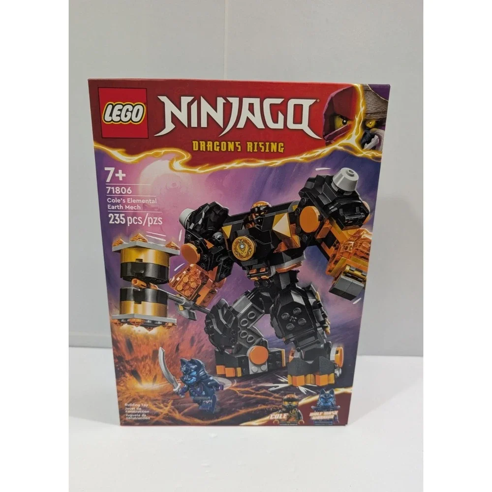 LEGO Ninjago 71806 Cole's Elemental Earth Mech Dragons Rising Set - Brand New